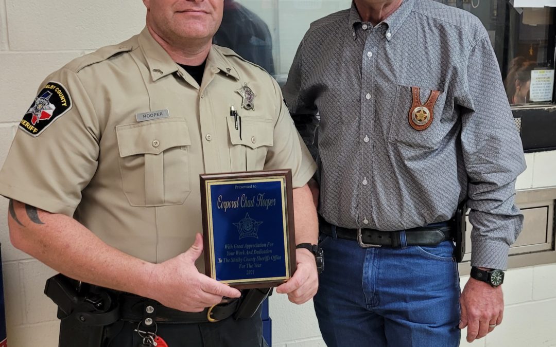 Hooper named SCSO employee of the year